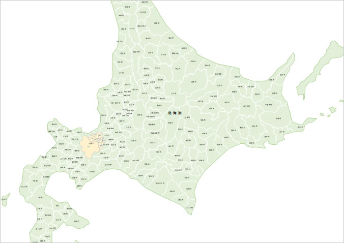 北海道地方地図画像