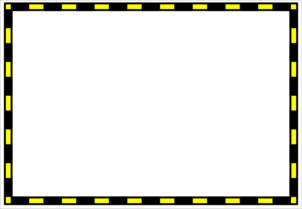 黄色と黒の警戒枠画像7