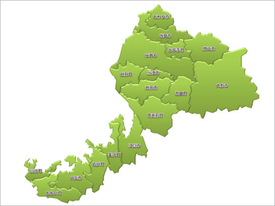 福井県の地図画像