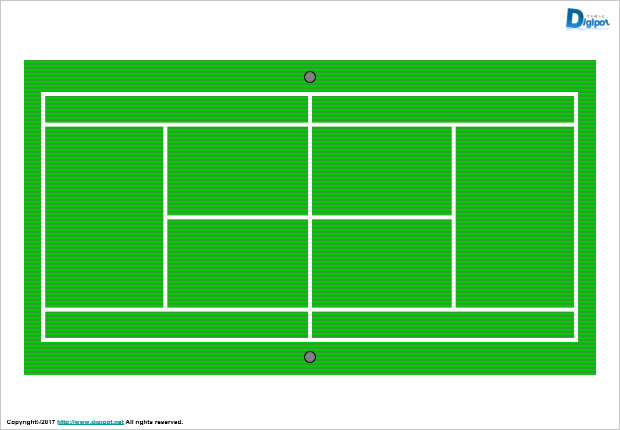 テニスコート図
