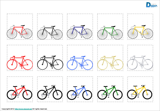 スポーツ自転車のイラスト画像
