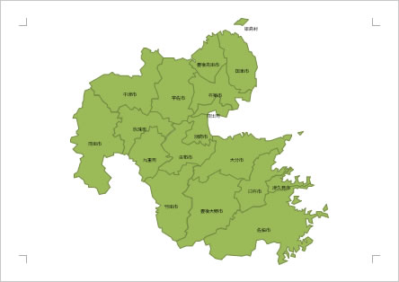 大分県の地図画像