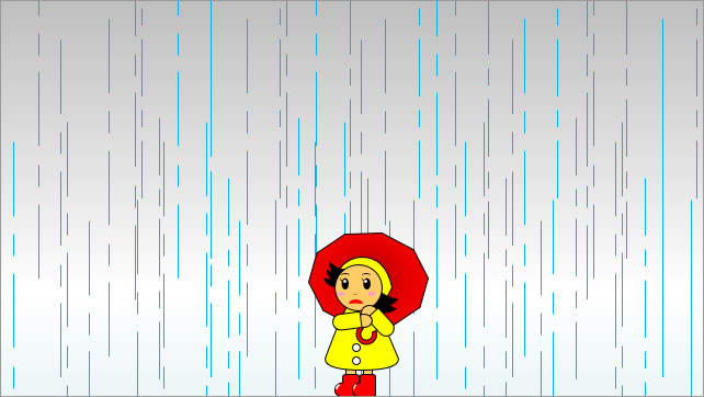 雨、大雨のアニメ画像2