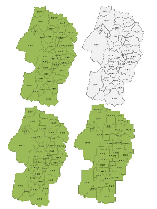 山形県の地図 画像 フリー素材 無料素材のdigipot
