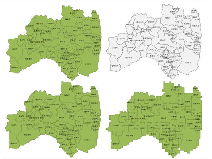 福島県の地図 画像 フリー素材 無料素材のdigipot