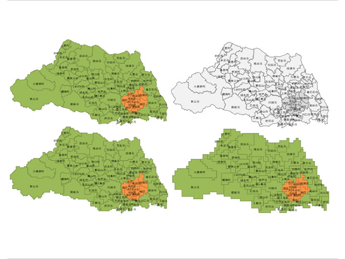 埼玉県の地図画像