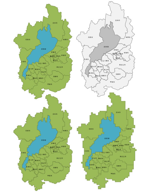 滋賀県の地図画像