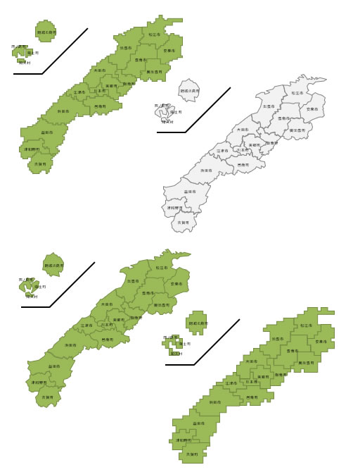 島根県の地図 画像 フリー素材 無料素材のdigipot