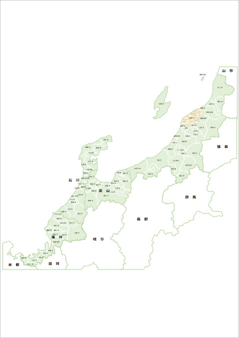 北陸４県地図画像
