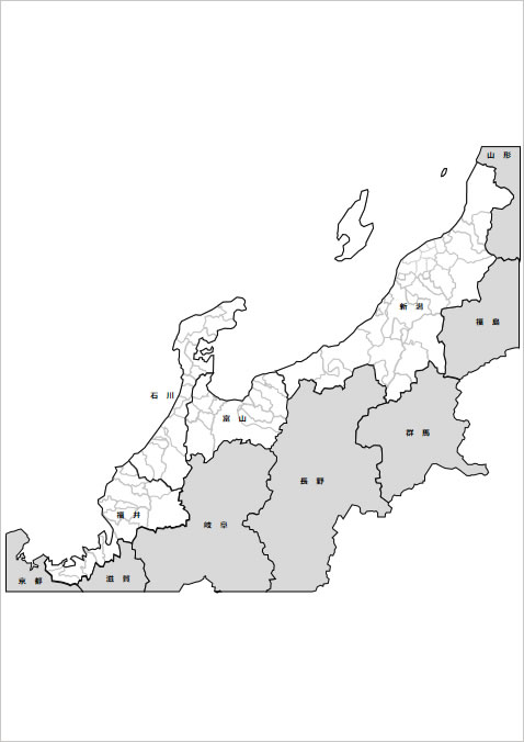 北陸４県地図画像2
