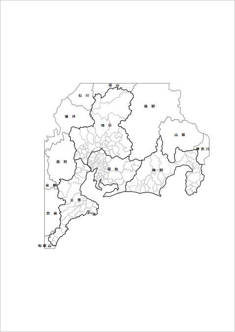 東海４県地図画像2