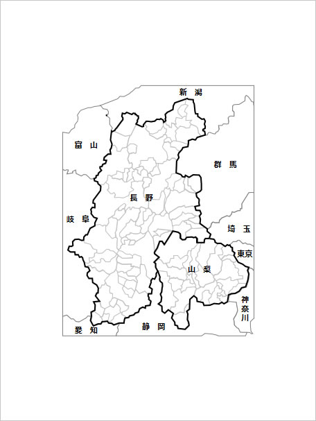 甲信地方地図画像2