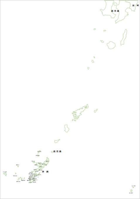 沖縄地方地図画像