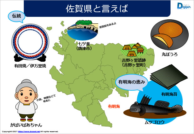 佐賀県に関するイラスト素材サンプル画像