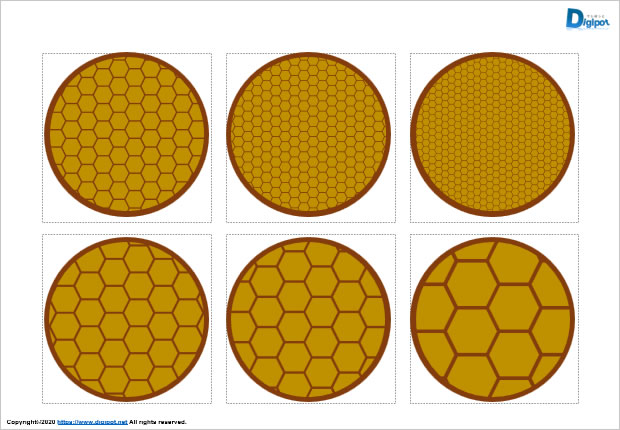 ハチの巣型図形画像5