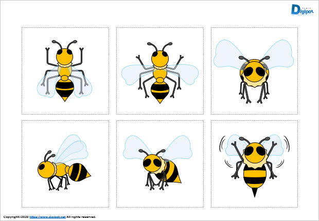 働くハチ、社畜バチのイラスト画像