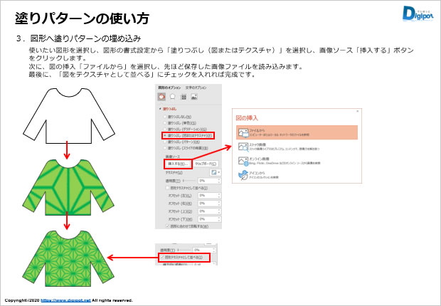 塗りパターンの使い方説明2