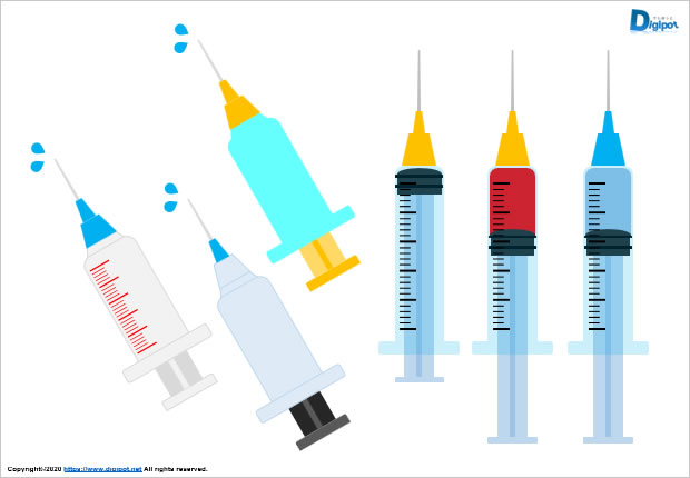 注射器のイラスト画像2