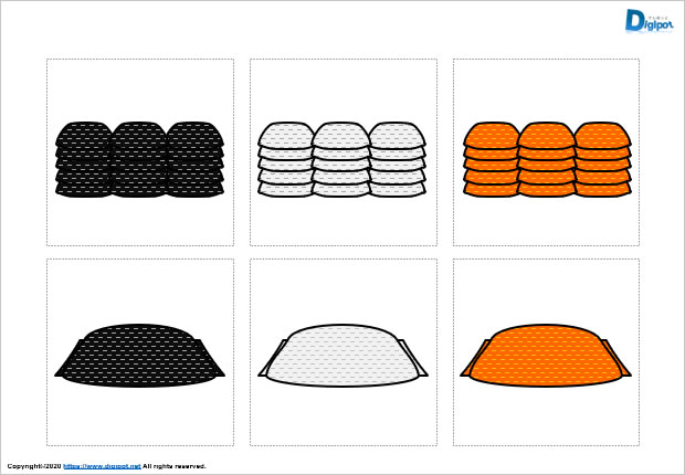 土嚢のイラスト画像2
