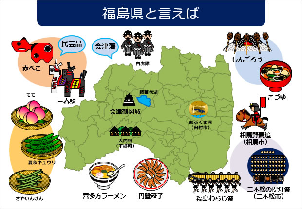 福島県と聞いてイメージする資料サンプル画像