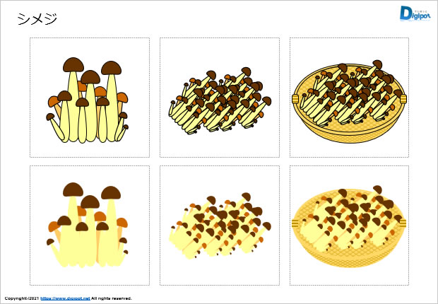 シメジのイラスト画像