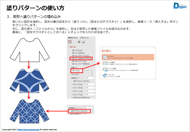 塗りパターンの使い方説明2