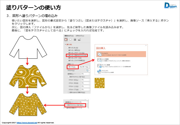 塗りパターンの使い方説明2