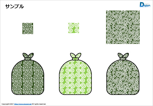 塗りパターンの利用例画像