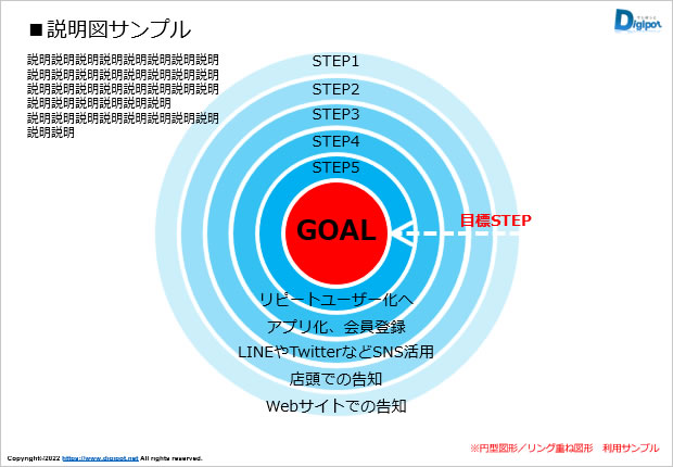 リング円の連続図形画像3