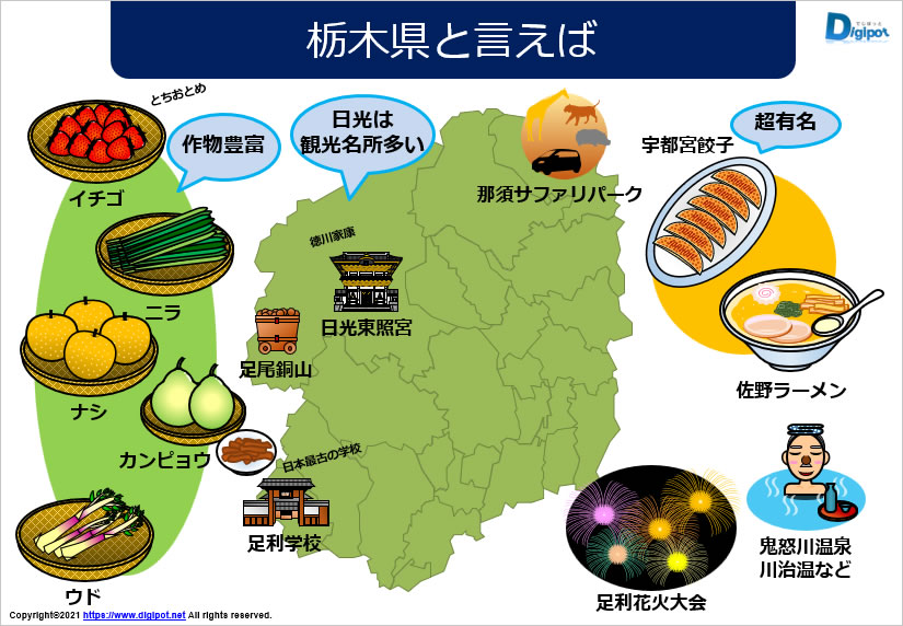 栃木県と聞いてイメージする資料サンプル画像