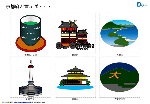 京都府をイメージするイラスト パワーポイント Png形式画像 フリー素材 無料素材のdigipot
