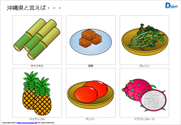 沖縄県をイメージするイラスト パワーポイント Png形式画像 フリー素材 無料素材のdigipot