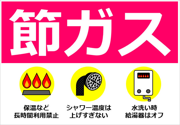 ガス、節ガスに関するイラスト画像4