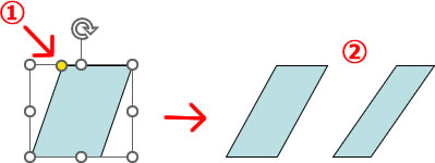 平行四辺形の修正説明画像