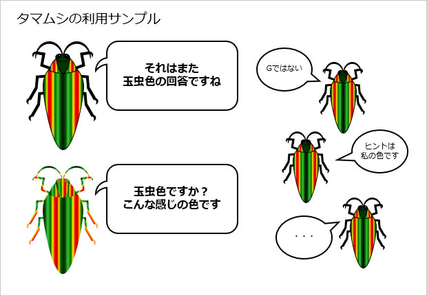 タマムシのイラスト画像3