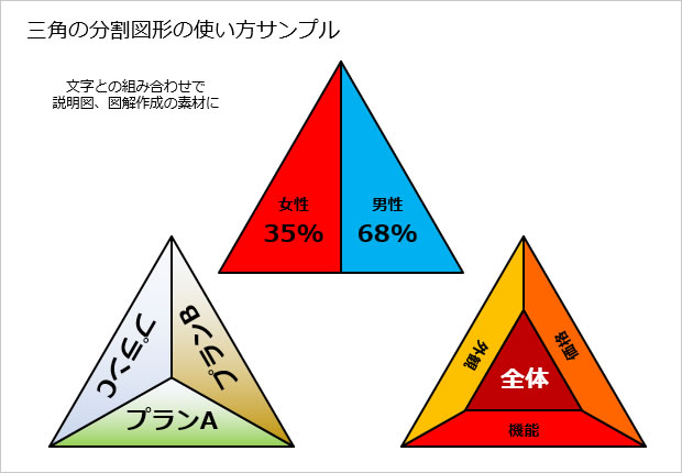 三角の分割図形画像3