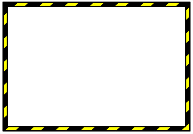 黄色と黒の警戒枠画像2