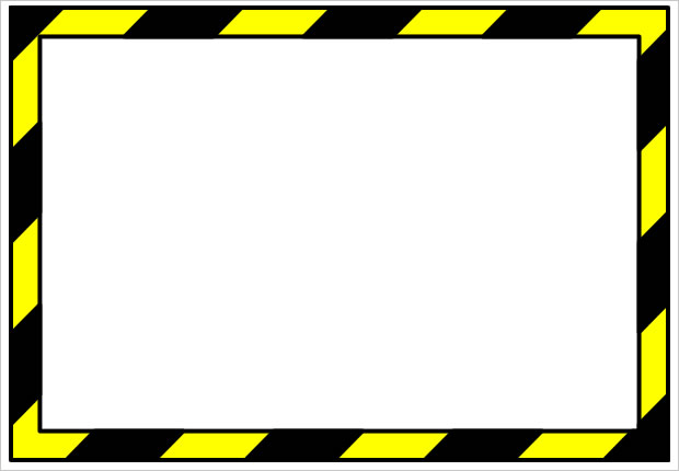 黄色と黒の警戒枠画像4