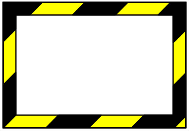 黄色と黒の警戒枠画像6