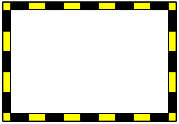 黄色と黒の警戒枠画像8