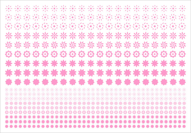 花柄ライン画像