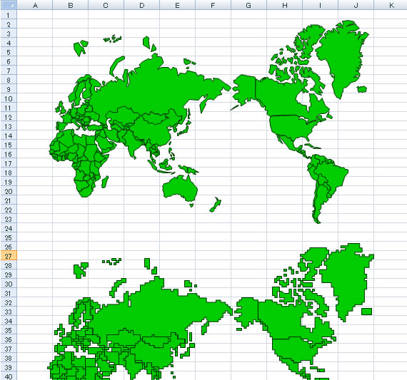 世界地図 Excel エクセル フリー素材 無料素材のdigipot