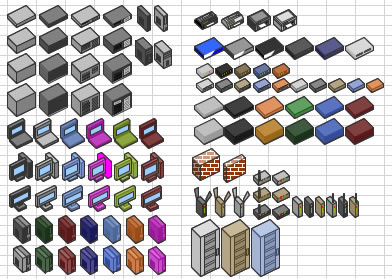 システム構成図作成用素材画像
