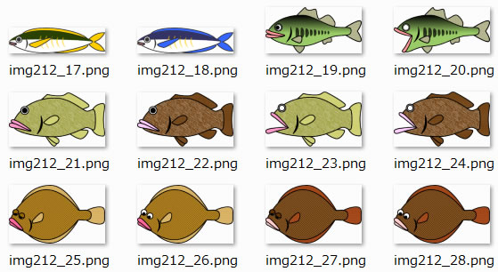 魚のイラスト画像4