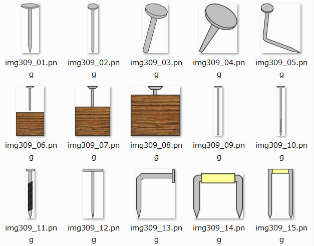 ネジ 釘のイラスト 画像 フリー素材 無料素材のdigipot