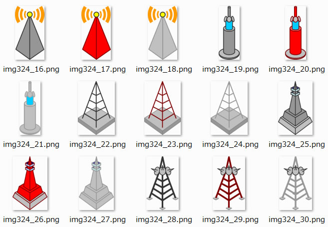 鉄塔 電波塔のイラスト 画像 フリー素材 無料素材のdigipot