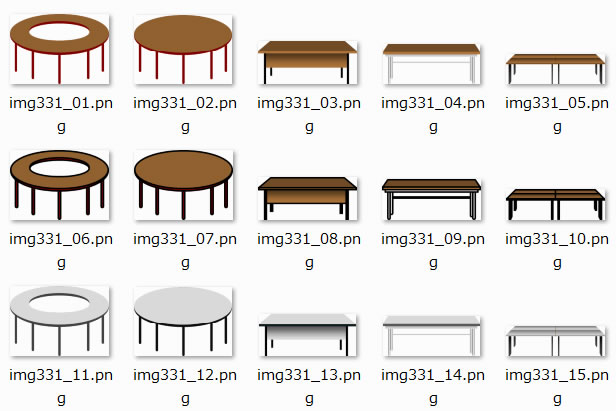 会議テーブルのイラスト Png形式画像 フリー素材 無料素材のdigipot