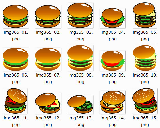 ハンバーガーのイラスト 画像 フリー素材 無料素材のdigipot