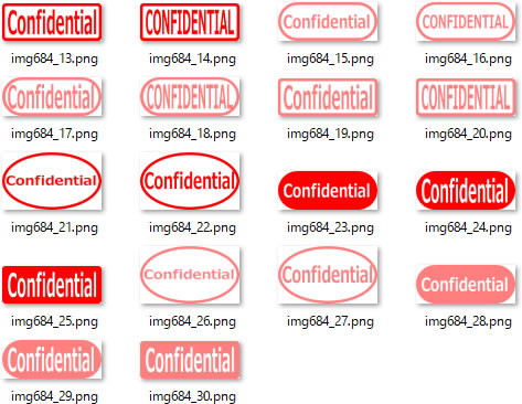 Confidentialマーク 画像 フリー素材 無料素材のdigipot