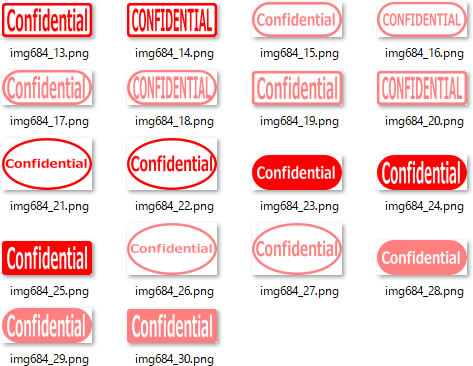 Confidentialマーク画像2